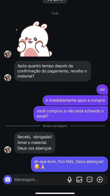 Depoimento de cliente satisfeita